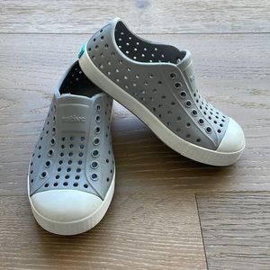 Native gray shoes size 10